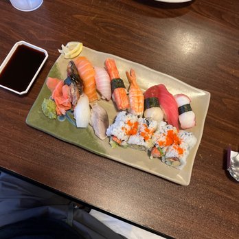 Hokkaido Japanese Steak and Sushi Bar signature dishes Hibachi Filet Mignon, Hibachi Chicken and Shrimp, Specialty Sushi Rolls